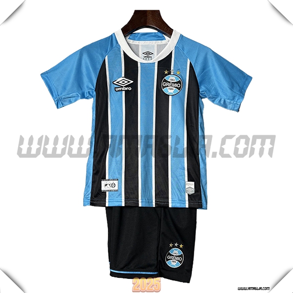 Nuovo Maglia da Gremio Bambino Prima 2025 2026 Blu/Nero