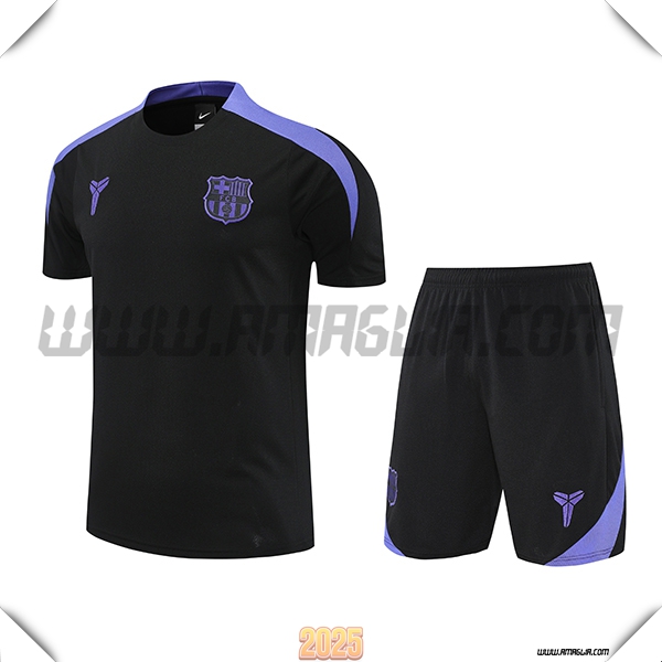 Kit Maglia Allenamento FC Barcellona Nero/viola 2025 2026