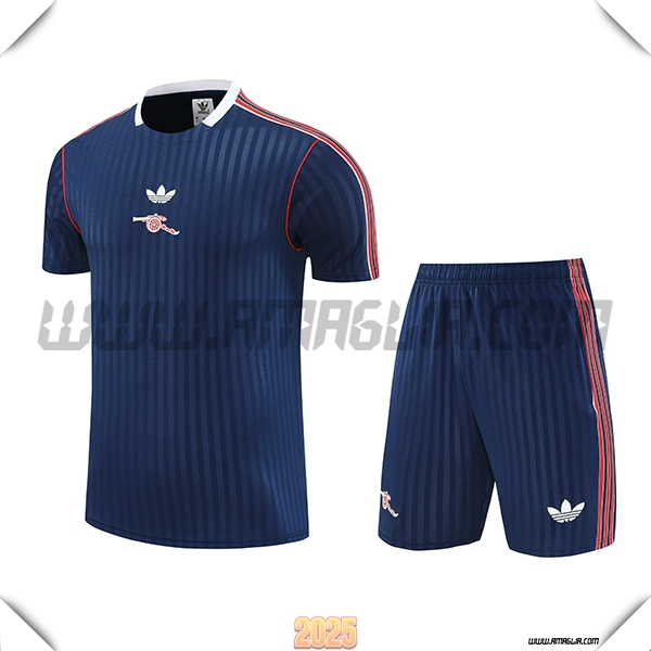 Kit Maglia Allenamento Arsenal Blu Scuro 2025 2026