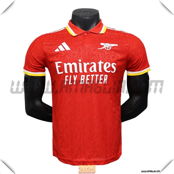 Maglia Polo Arsenal Rosso 2025 2026