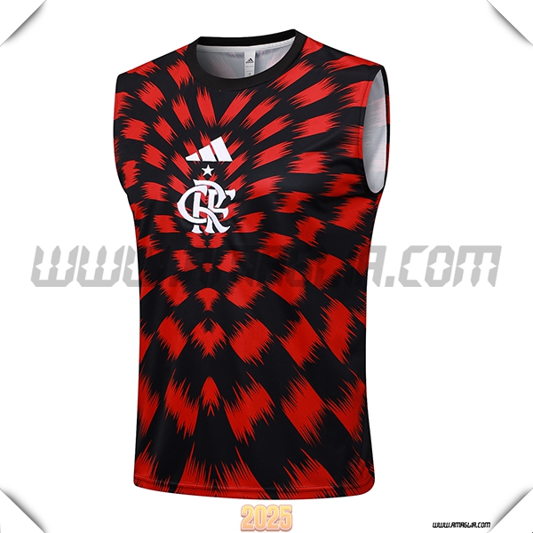 Canotta Allenamento Flamengo Rosso/Nero 2025 2026