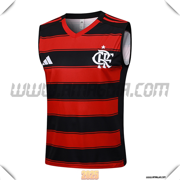 Canotta Allenamento Flamengo Rosso/Nero 2025 2026 -02