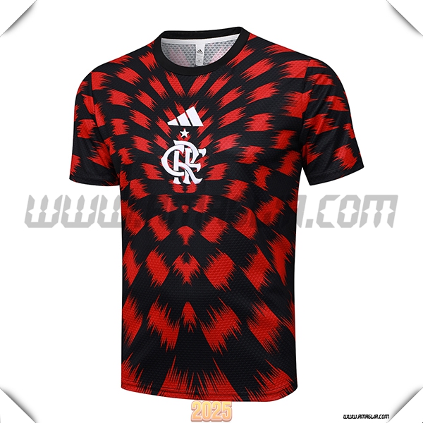 T Shirt Allenamento Flamengo Rosso/Nero 2025 2026