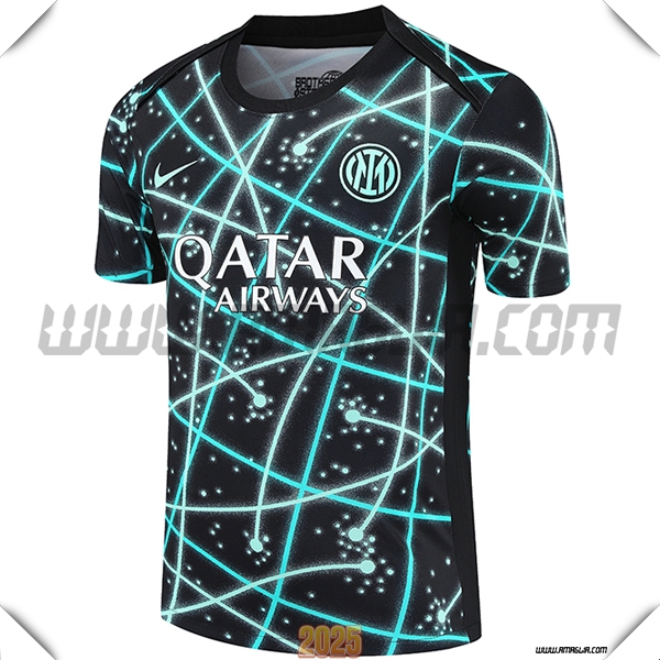 T Shirt Allenamento Inter Milan Nero/Blu 2025 2026
