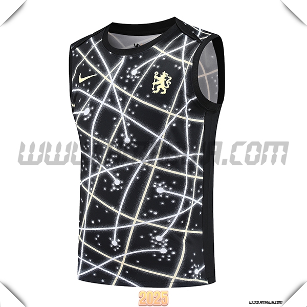 Canotta Allenamentos FC Chelsea Nero/Bianco 2025 2026