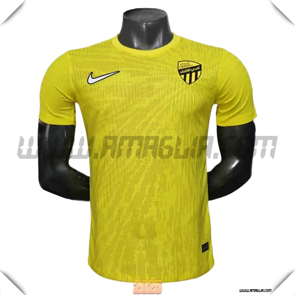T Shirt Allenamento Al-Ittihad Giallo 2025 2026