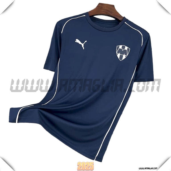 T Shirt Allenamento Monterrey Blu Scuro 2025 2026