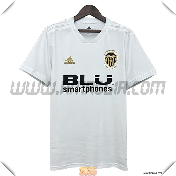 Prima Maglia Retro Valencia CF 2018/2019 Bianco