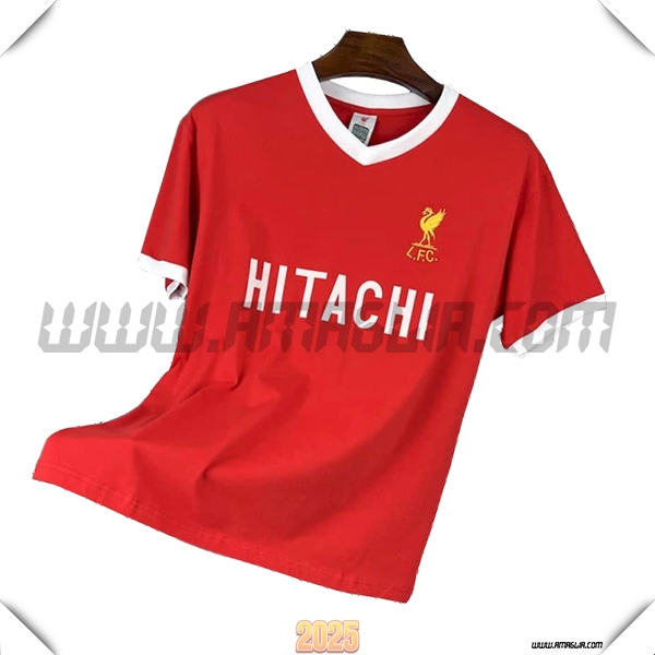 Prima Maglia Retro FC Liverpool 1979 Rosso/Bianco