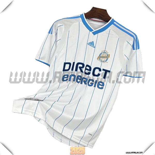 Prima Maglia Retro Marsiglia 2009/2010 Bianco