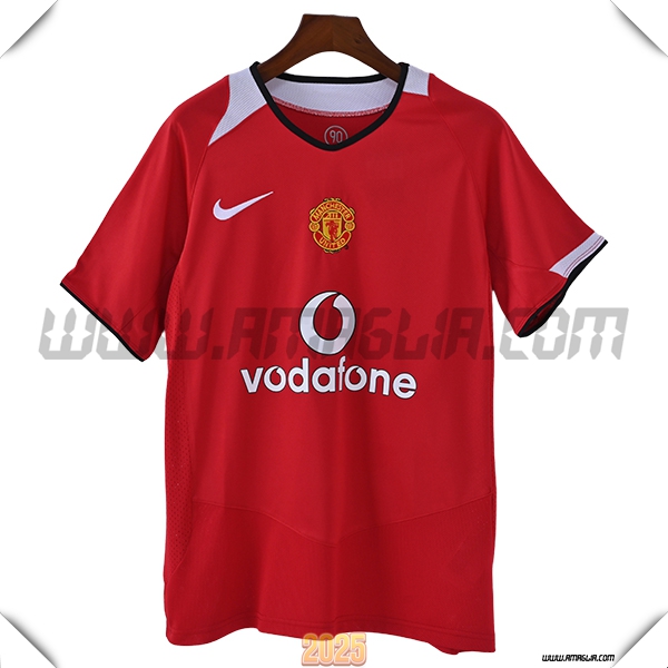 Prima Maglia Retro Manchester United 1986/1988 Rosso/Bianco