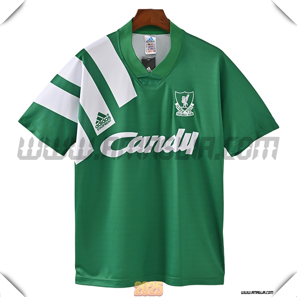Seconda Maglia Retro FC Liverpool 1991/1992 Verde/Bianco