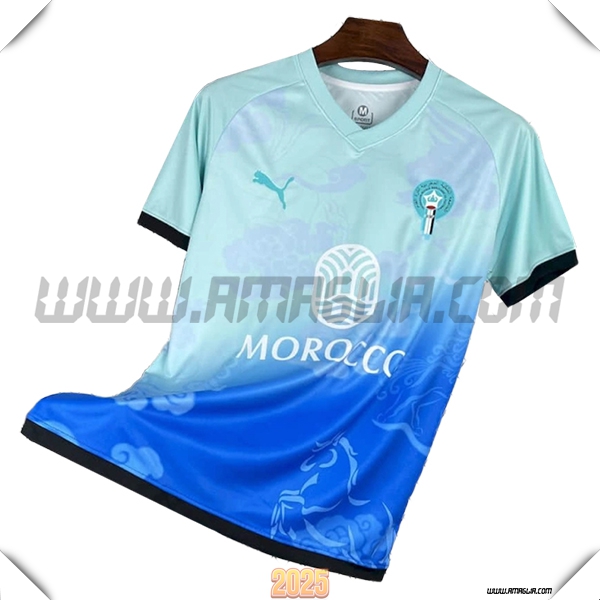Maglia Squadra Marocco Edizione Speciale Azzurro Chiaro 2025 2026