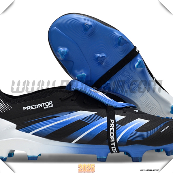 Adidas Scarpe Da Calcio 25 Predator Elite Tongue FG Nero/Blu