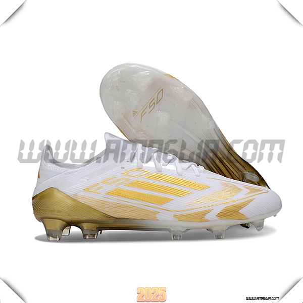 Adidas Scarpe Da Calcio F50 Elite FG Bianco/Giallo -02