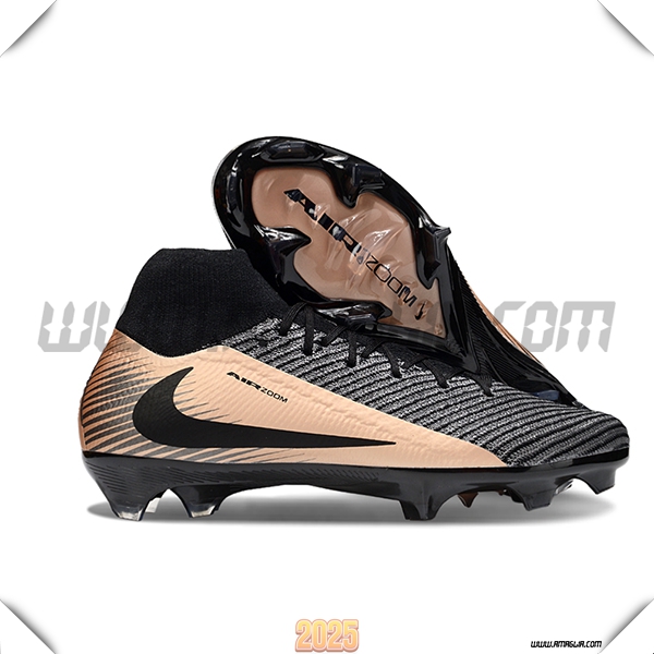 Nike Scarpe Da Calcio Air Zoom Mercurial Superfly IIX Elite FG Nero/Grigio/Marrone