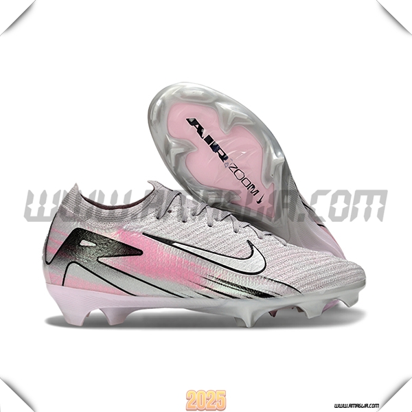 Nike Scarpe Da Calcio AIR Zoom Mercurial Vapor 16 Elite XXV FG Grigio/Nero/Rosa