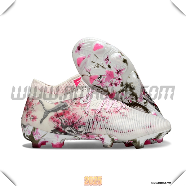 PUMA Scarpe Da Calcio FUTURE 8 ULTIMATE FG/AG Bianco/Rosa/Grigio -02