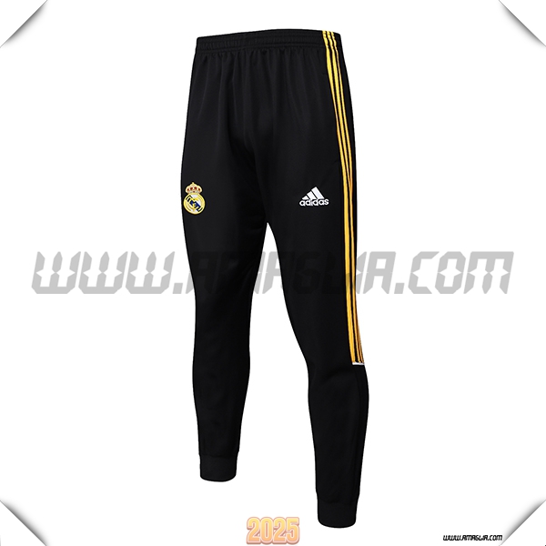Pantaloni Da Allenamento Real Madrid Nero/Giallo 2025 2026