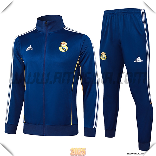 Tuta Calcio Giacca Real Madrid Blu Reale 2025 2026