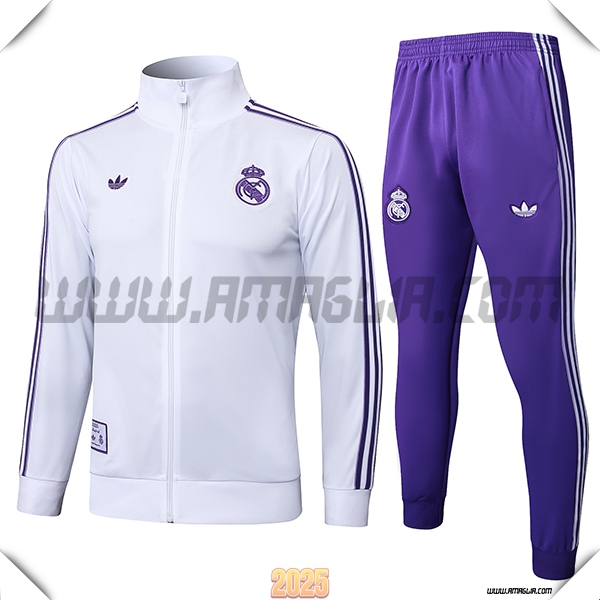 Tuta Calcio Giacca Real Madrid Bianco/viola 2025 2026 -02