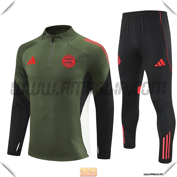 Tuta Calcio Bayern Monaco Verde/Nero/Bianco/Rosso 2025 2026