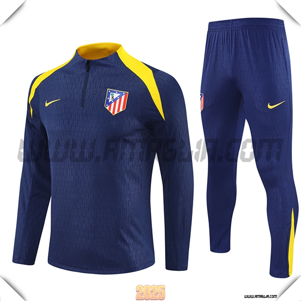 Tuta Calcio Atletico Madrid Blu/Giallo 2025 2026