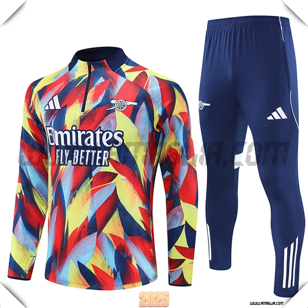 Tuta Calcio Arsenal Giallo/Rosso/Blu 2025 2026