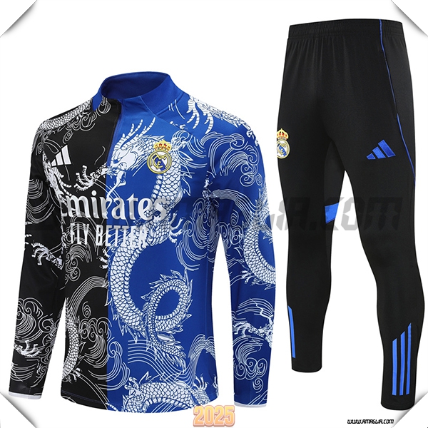 Tuta Calcio Real Madrid Nero/Blu/Bianco 2025 2026