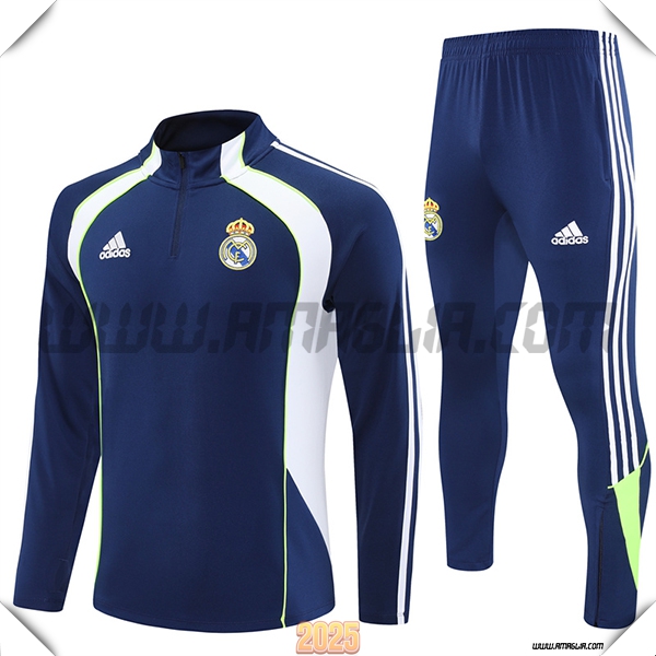 Tuta Calcio Real Madrid Blu/Bianco/Verde 2025 2026