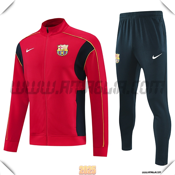 Tuta Calcio Giacca FC Barcellona Rosso/Nero/Giallo 2025 2026