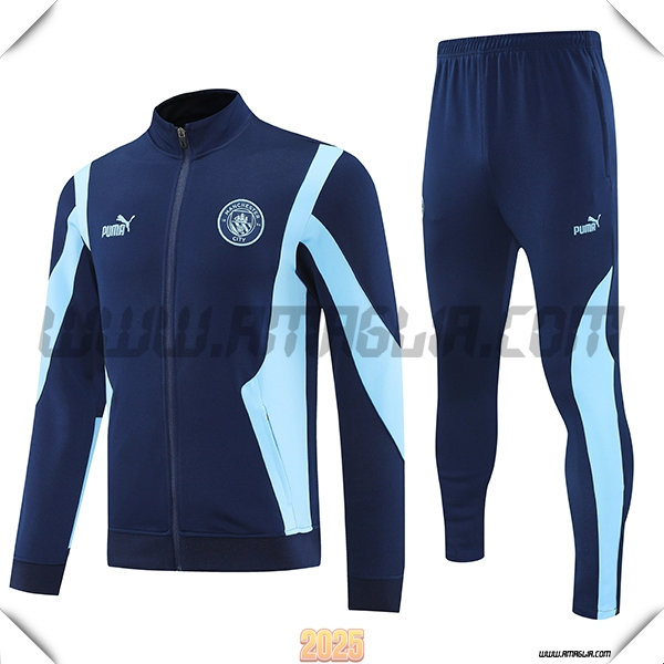Tuta Calcio Giacca Manchester City Blu 2025 2026