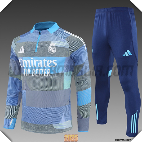 Tuta Calcio Real Madrid Bambino Azzurro 2025 2026