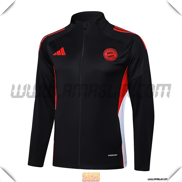 Giacca Calcio Bayern Monaco Nero/Rosso/Bianco 2025 2026