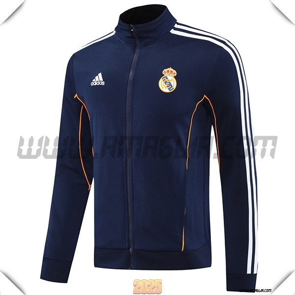 Giacca Calcio Real Madrid Blu Scuro 2025 2026