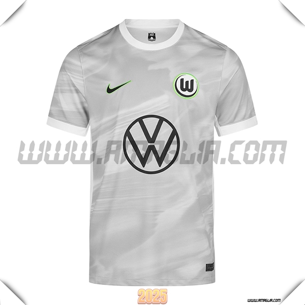 Nuovo Maglia da VfL Wolfsburg Seconda 2025 2026 Grigio