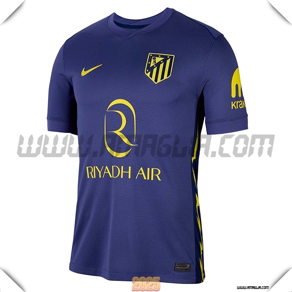 Nuovo Maglia da Atletico Madrid Seconda 2025 2026 Blu Marina