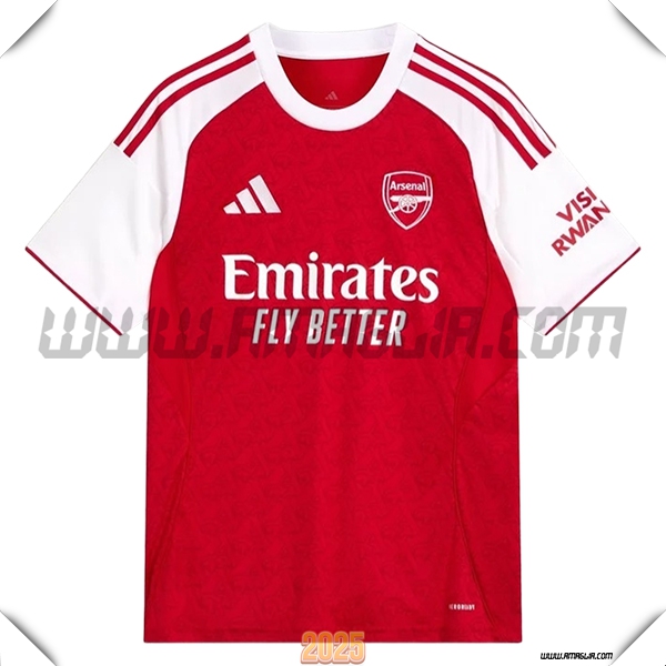 Nuovo Maglia da Arsenal Prima 2025 2026 Rosso/Bianco