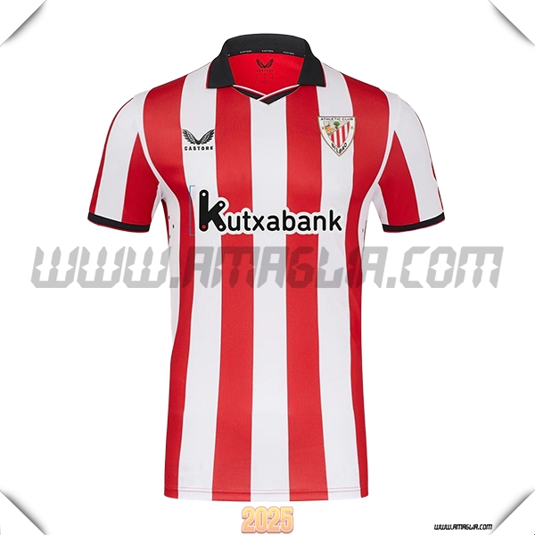 Nuovo Maglia da Athletic Bilbao Prima 2025 2026 Rosso/Bianco