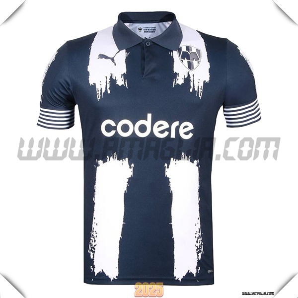 Prima Maglia Calcio Monterrey Club Coppa del Mondo 2025 2026 Nero/Grigio
