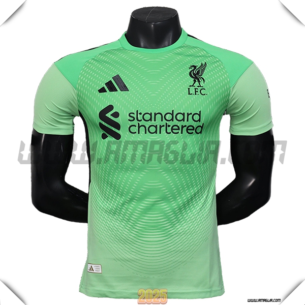 Maglia Calcio Portiere FC Liverpool 2025 2026 Verde