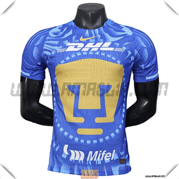 Seconda Maglia Calcio Pumas UNAM 2025 2026 Blu