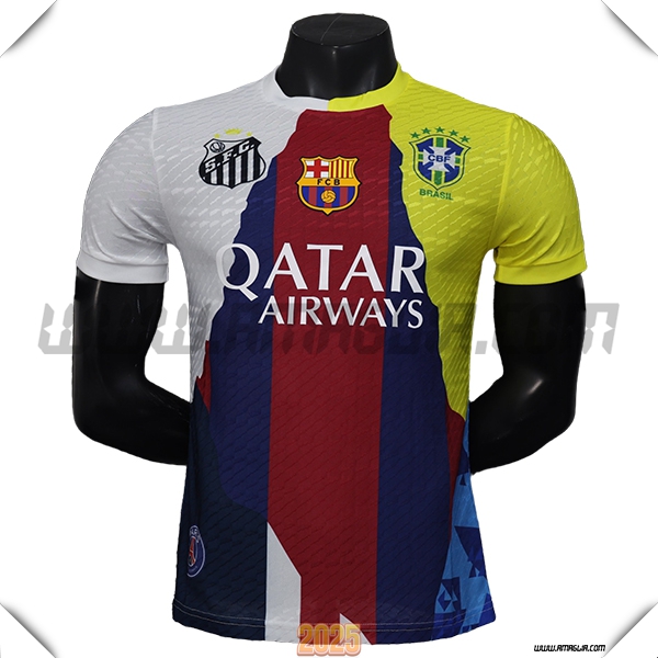 Maglia Calcio FC Barcellona NEYMAR.JR #10 Edizione Speciale Rosso/Blu 2025 2026