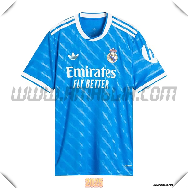 Terzo Maglia Calcio Real Madrid 2025 2026 Blu