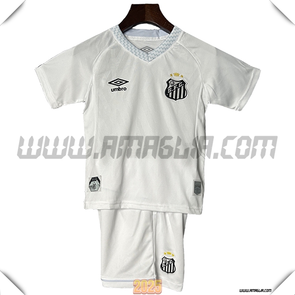 Nuovo Maglia da Santos FC Bambino Prima 2025 2026 Bianco