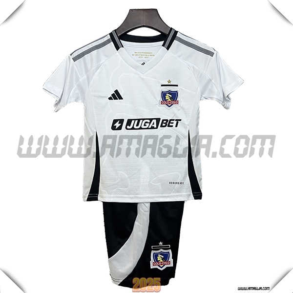 Nuovo Maglia da Colo-Colo Bambino Prima 2025 2026 Bianco
