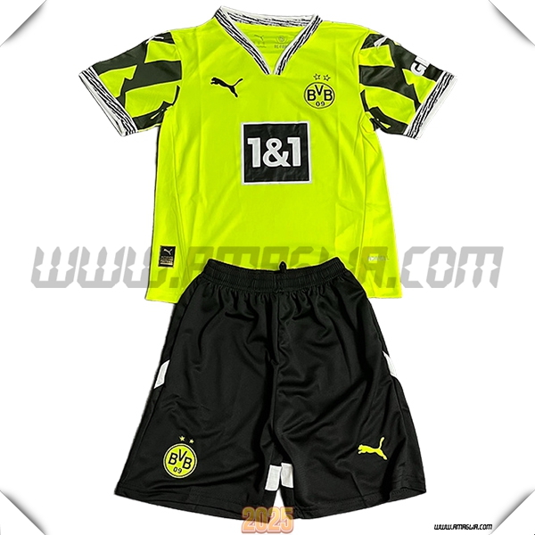 Kit Maglia da Dortmund BVB Bambino Edizione Speciale Verde/Nero 2025 2026