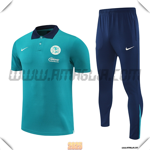 Kit Maglia Polo Club America Verde 2025 2026