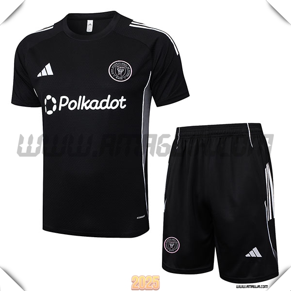 Kit Maglia Allenamento Inter Miami CF Nero/Grigio 2025 2026
