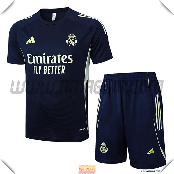 Kit Maglia Allenamento Real Madrid blu navy 2025 2026